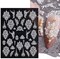 Kitcheniva 5D Embossed Nail Stickers Christmas Snowflakes Flowers Designs